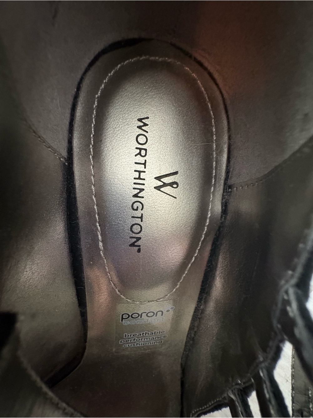 Worthington Black Triple-Strap Heels - Picture 7 of 8